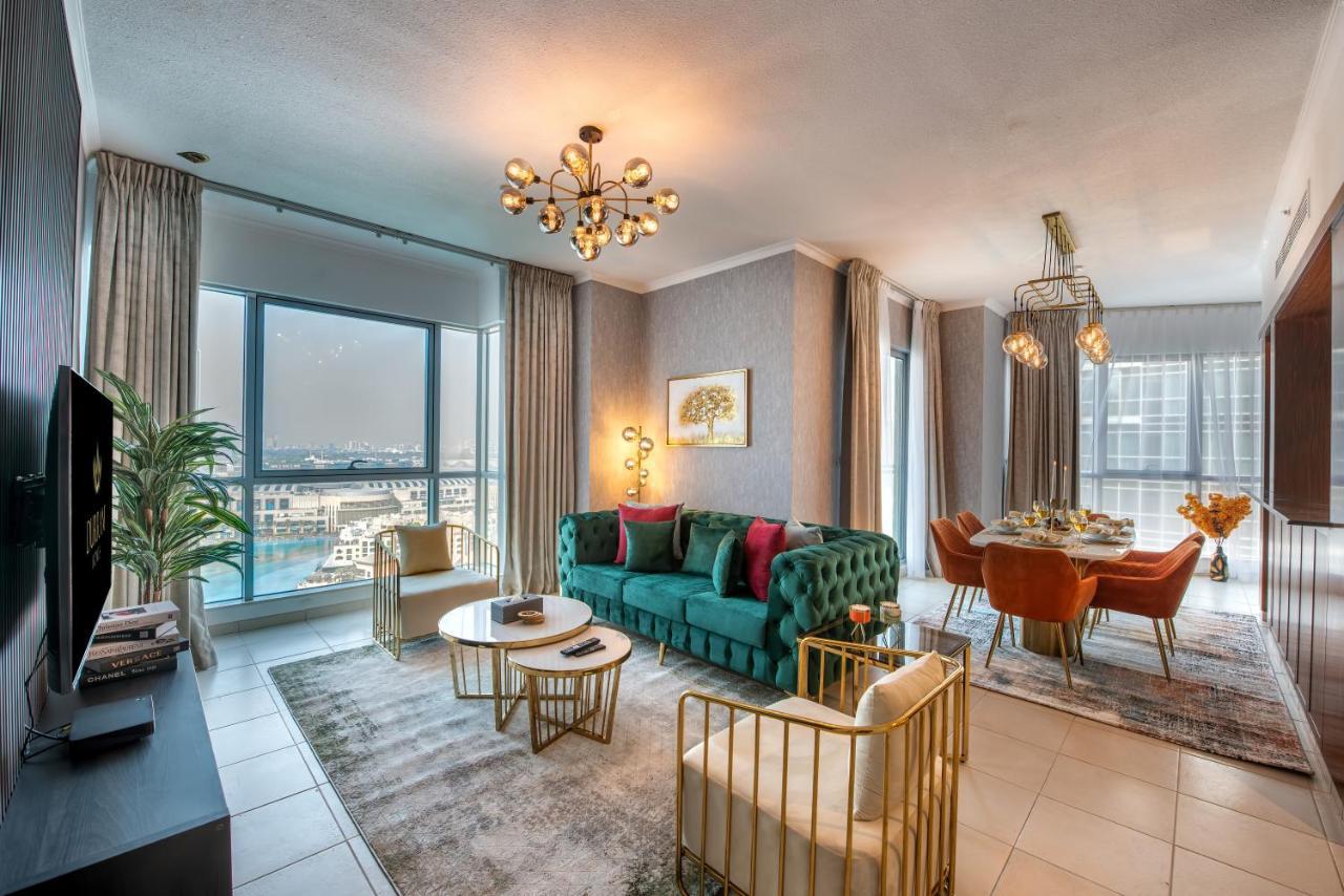 Durrani Homes - Luxe Living With Burj Khalifa And Fountain View - Third Room Without Partition Dubaj Kültér fotó