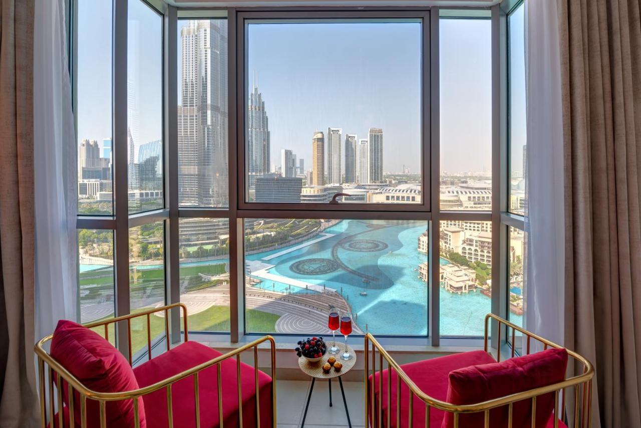 Durrani Homes - Luxe Living With Burj Khalifa And Fountain View - Third Room Without Partition Dubaj Kültér fotó